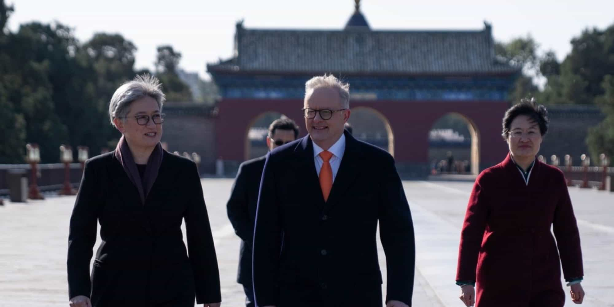 Albanese and Wong visit Temple of Heaven in Beijing