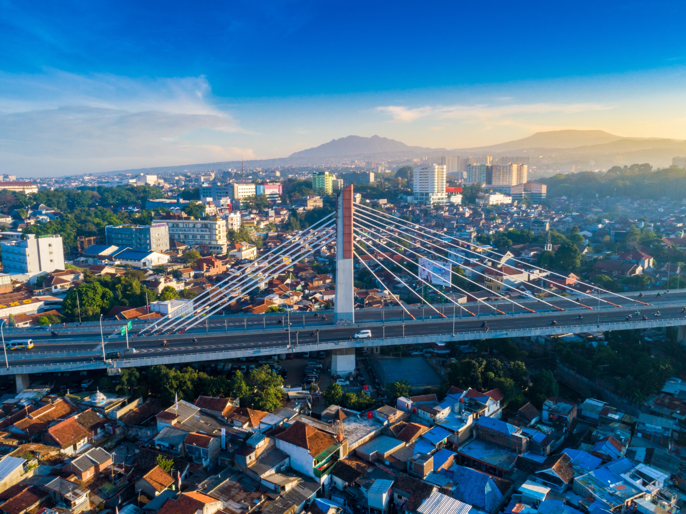 The Pasupati Suspension bridge in Bandung