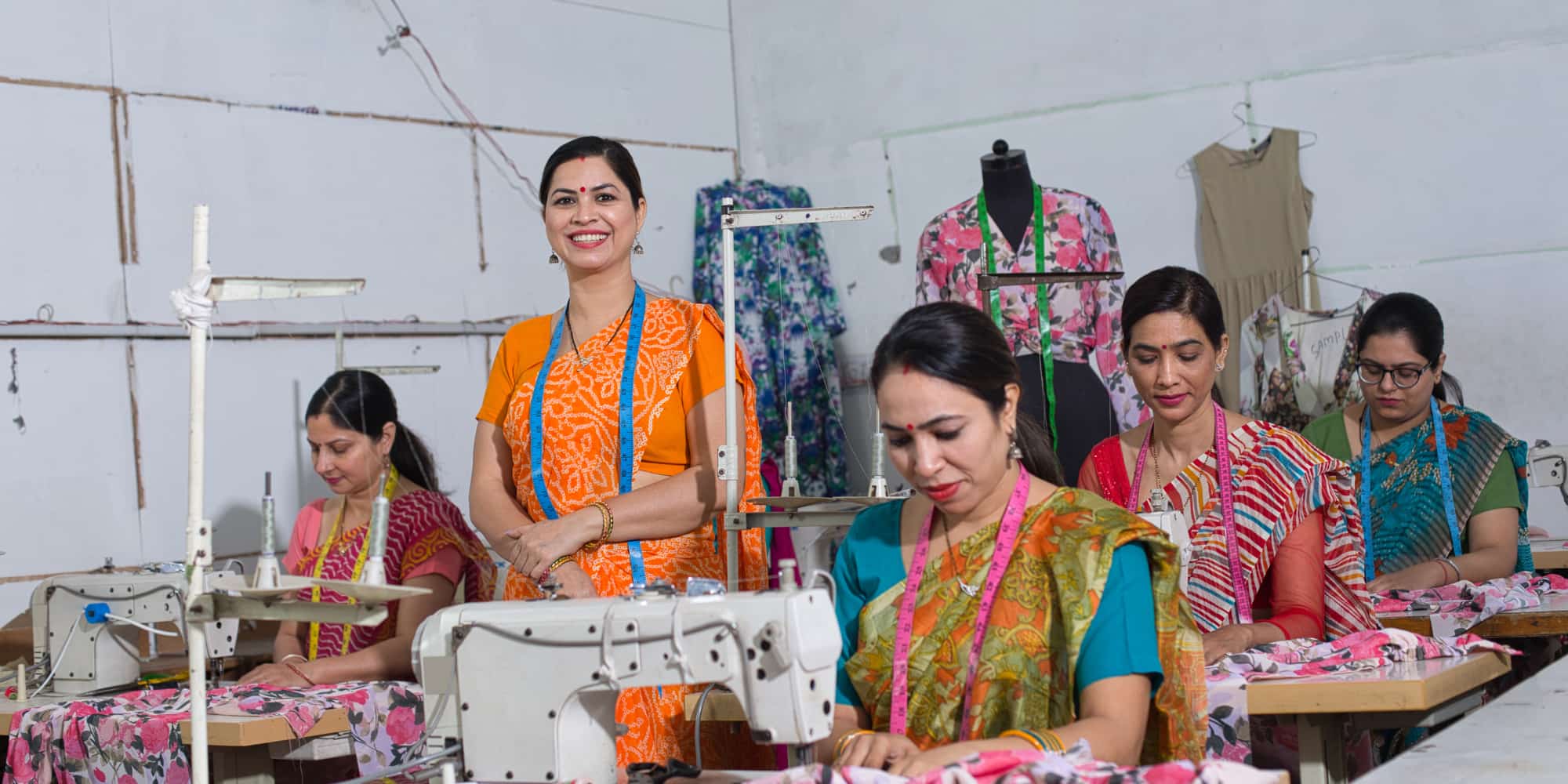 Workers in a garment factory
