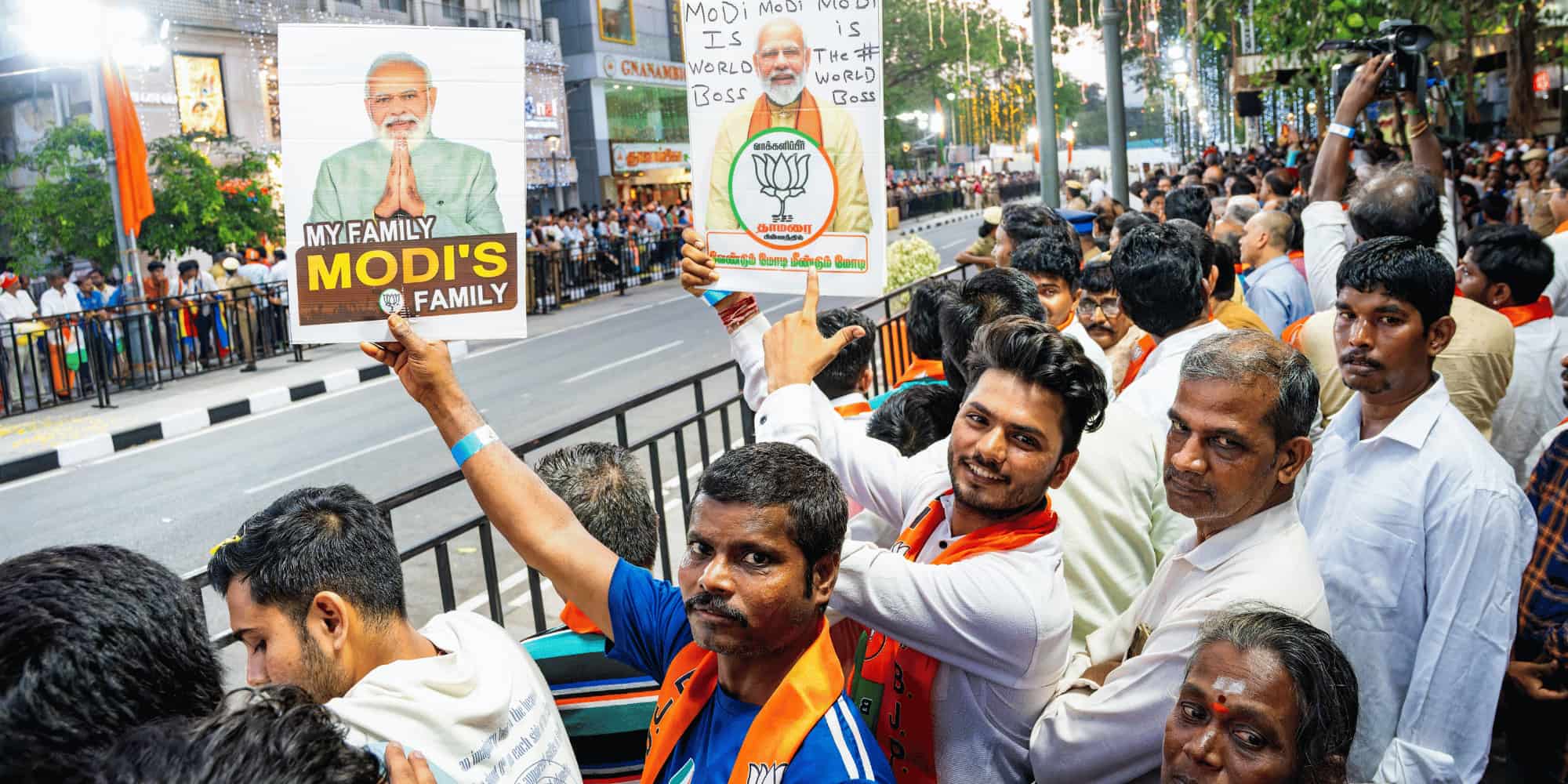 Modi campaign posters