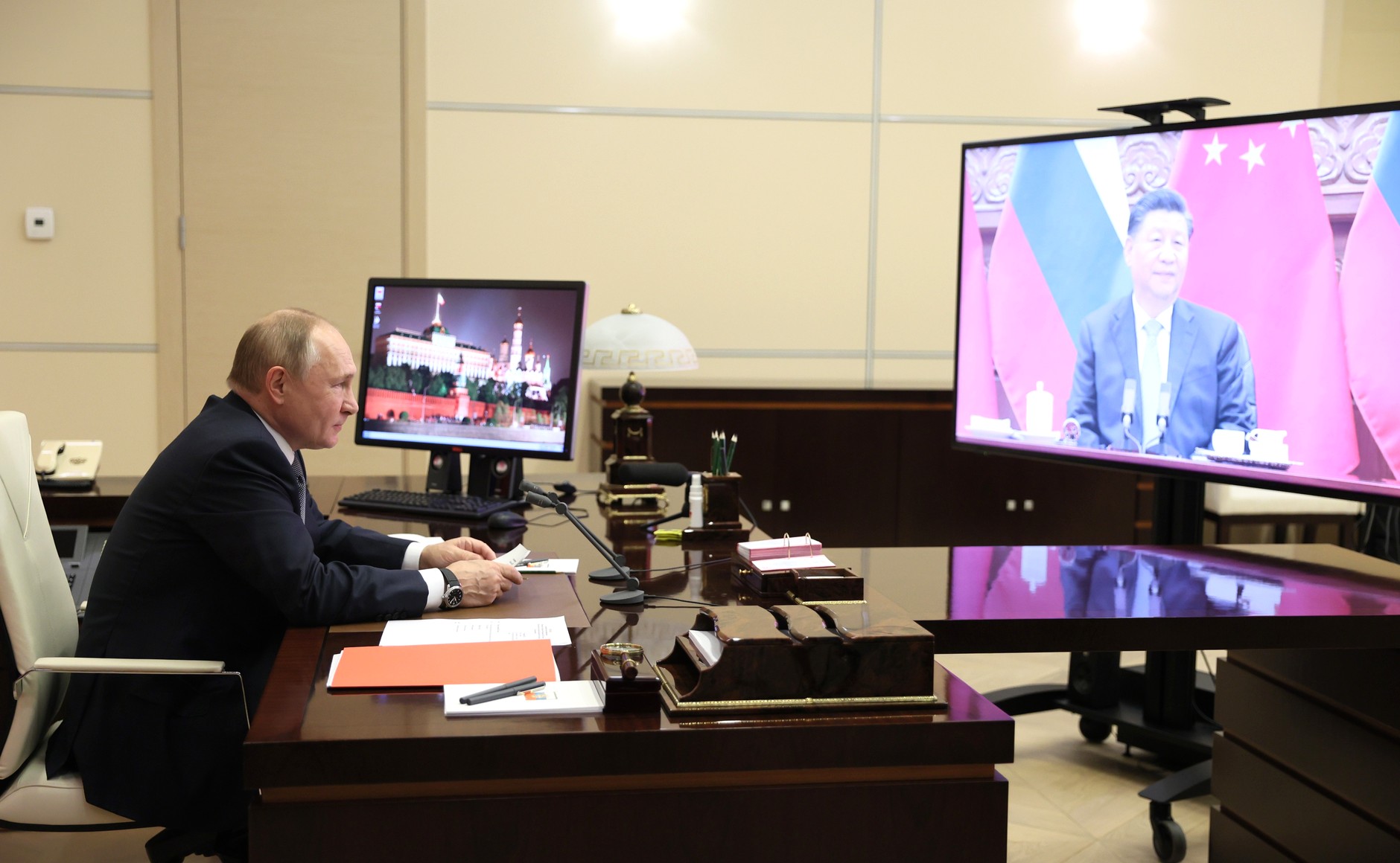 Online meeting between Putin and Xi