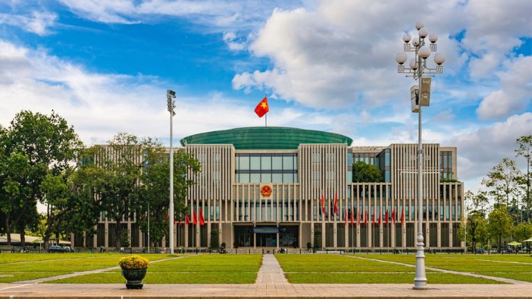 Parliament building in Hanoi, Vietnam