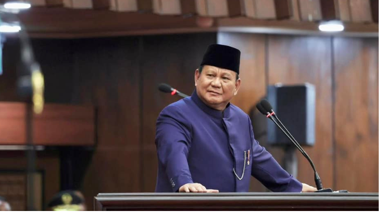 Indonesian president Prabowo Subianto