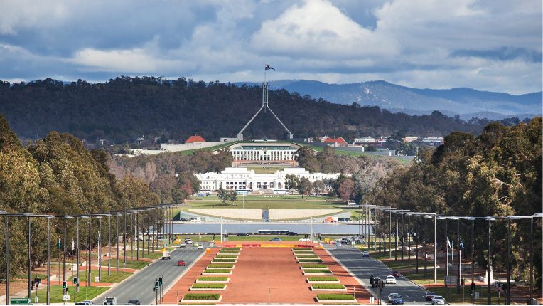 Parliament House in Canberra Australia