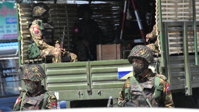 Myanmar security forces cracking down on anti-coup protesters