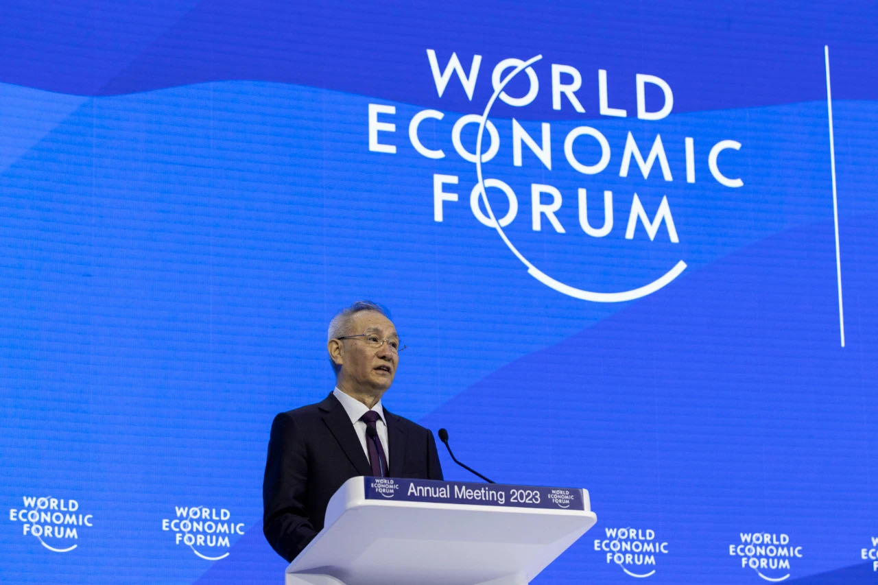 Vice Premier Liu He speaks at World Economic Forum