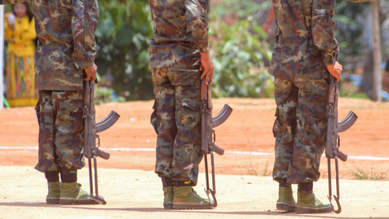 unidentified soldiers in myanmar