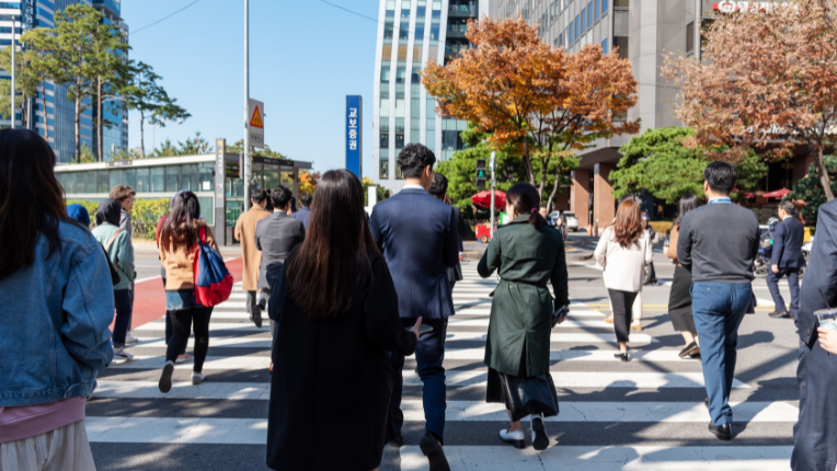 Financial district in Seoul