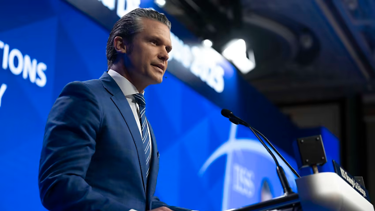 pete hegseth at the shangri la dialogue in singapore