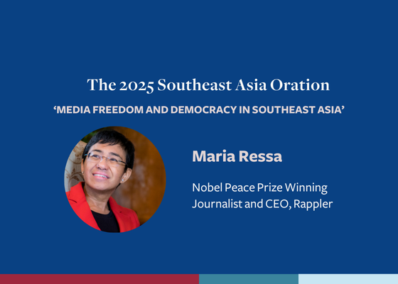 southeast asia oration with maria ressa