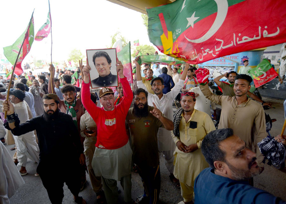 rally for imran khan's release in karachi on aug 5