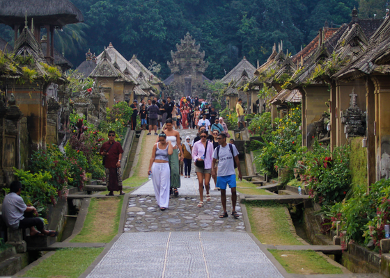 tourists in bali